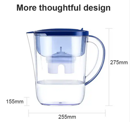 Household 3.5L No Floride Alkaline Filtered Purifier Water Filter Jug Pitcher & Bottles With Filter